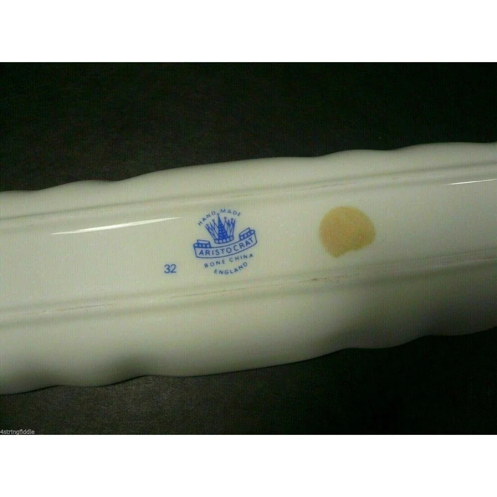 Vintage Aristocrat Bone China Pin Dish Trinket, Mint, Cracker Tray England